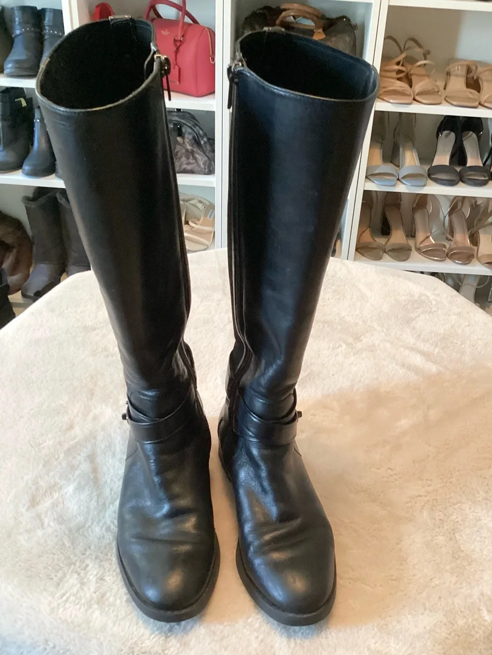 Coach Black Leather Riding Boots - Size 6.5